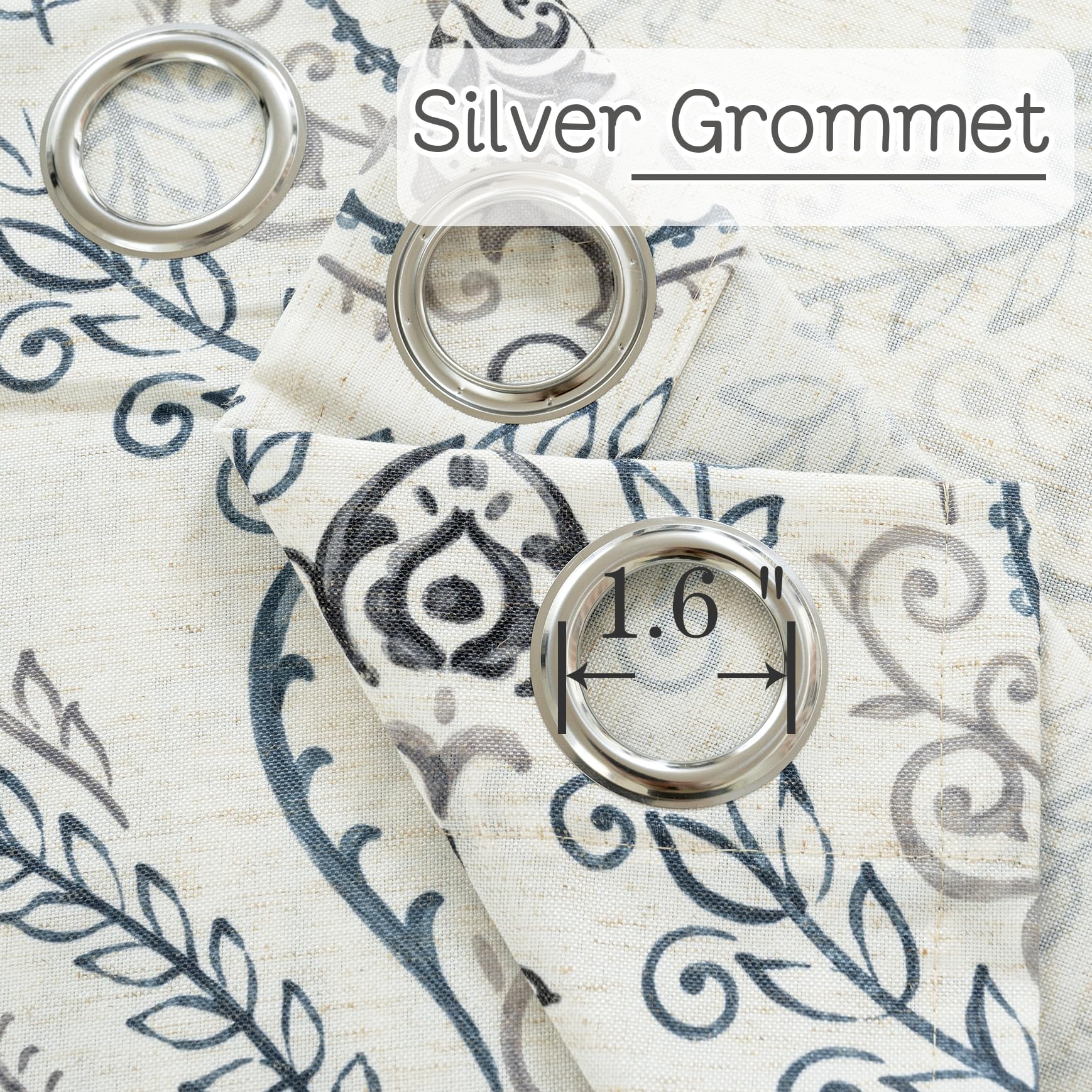 LAMIT linen curtains leaves and flowers design brightens living spaces.