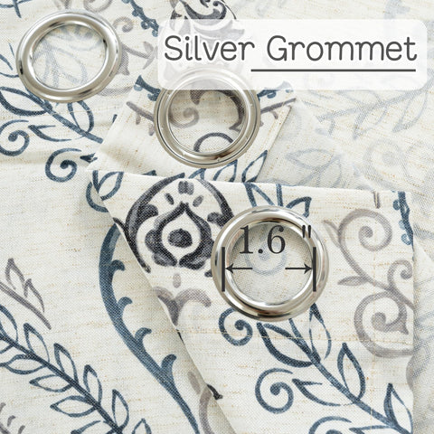 LAMIT linen curtains leaves and flowers design brightens living spaces.