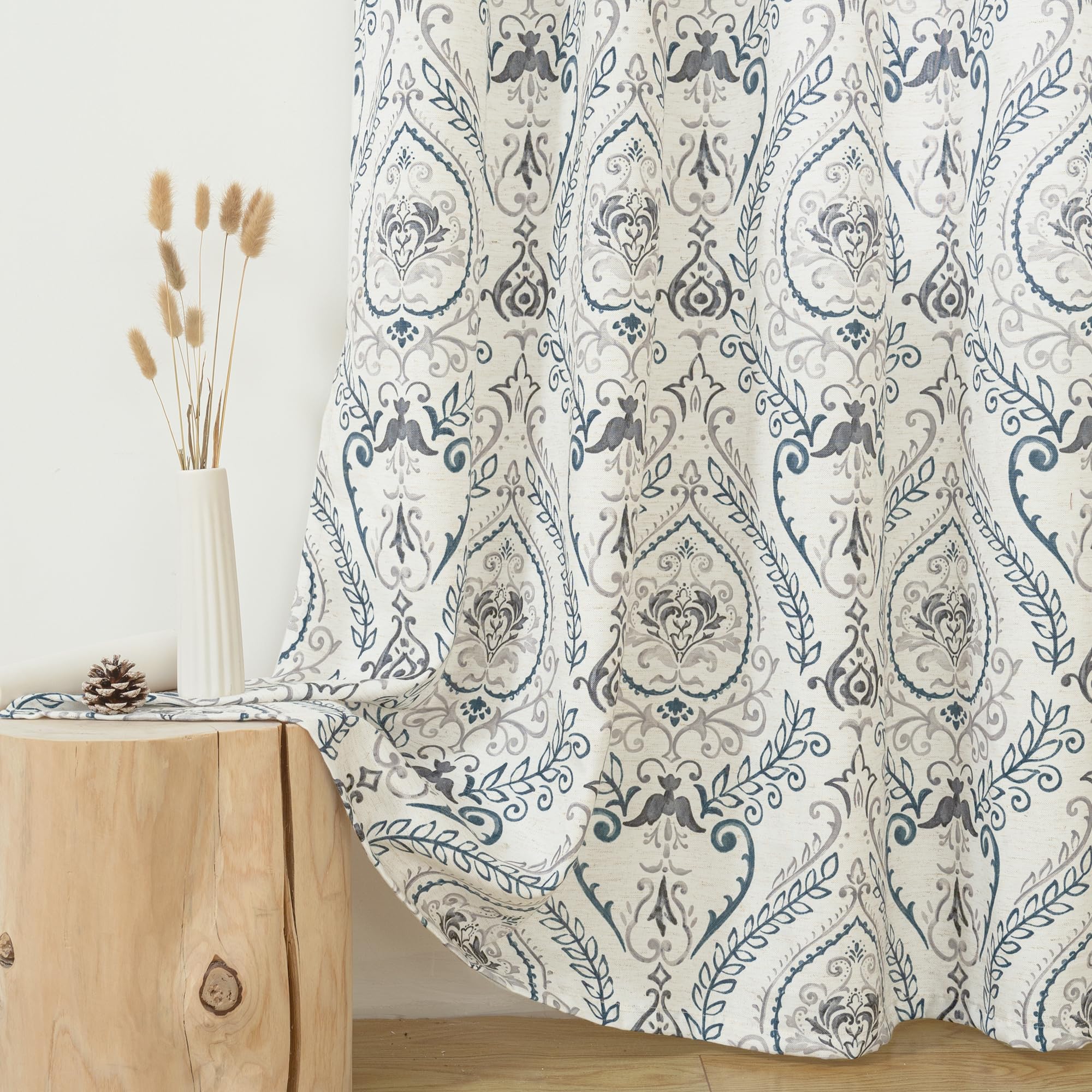 LAMIT linen curtains enhance privacy while keeping air flow.