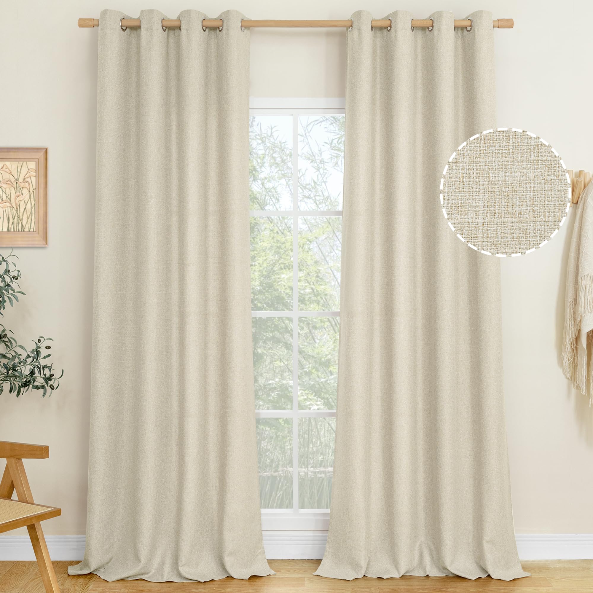 LAMIT linen texture close-up showing cross-woven fabric and natural elegance.