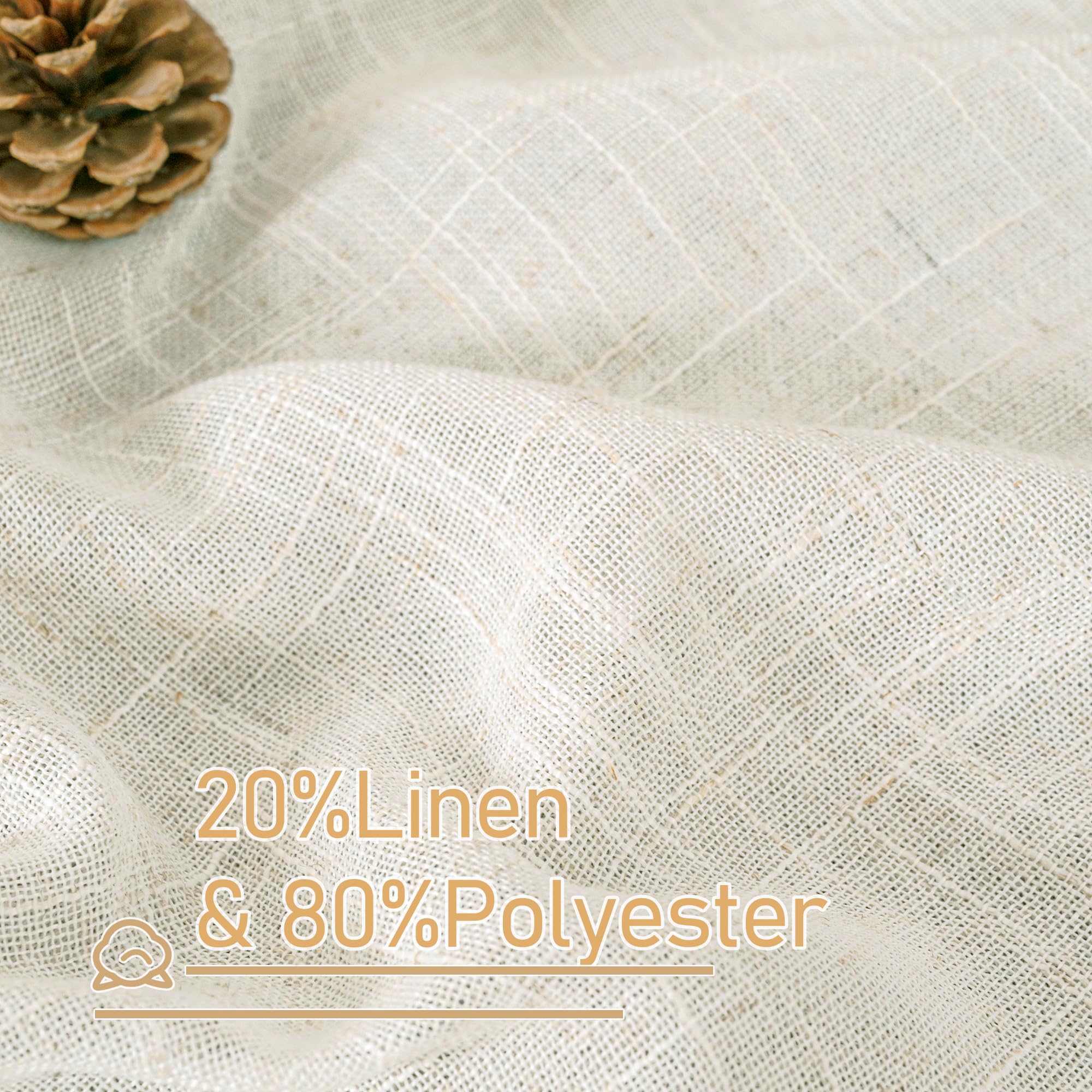 LAMIT close-up linen texture adds natural character and depth to interiors.