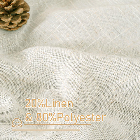 LAMIT linen-textured curtains with soft surface and organic look.