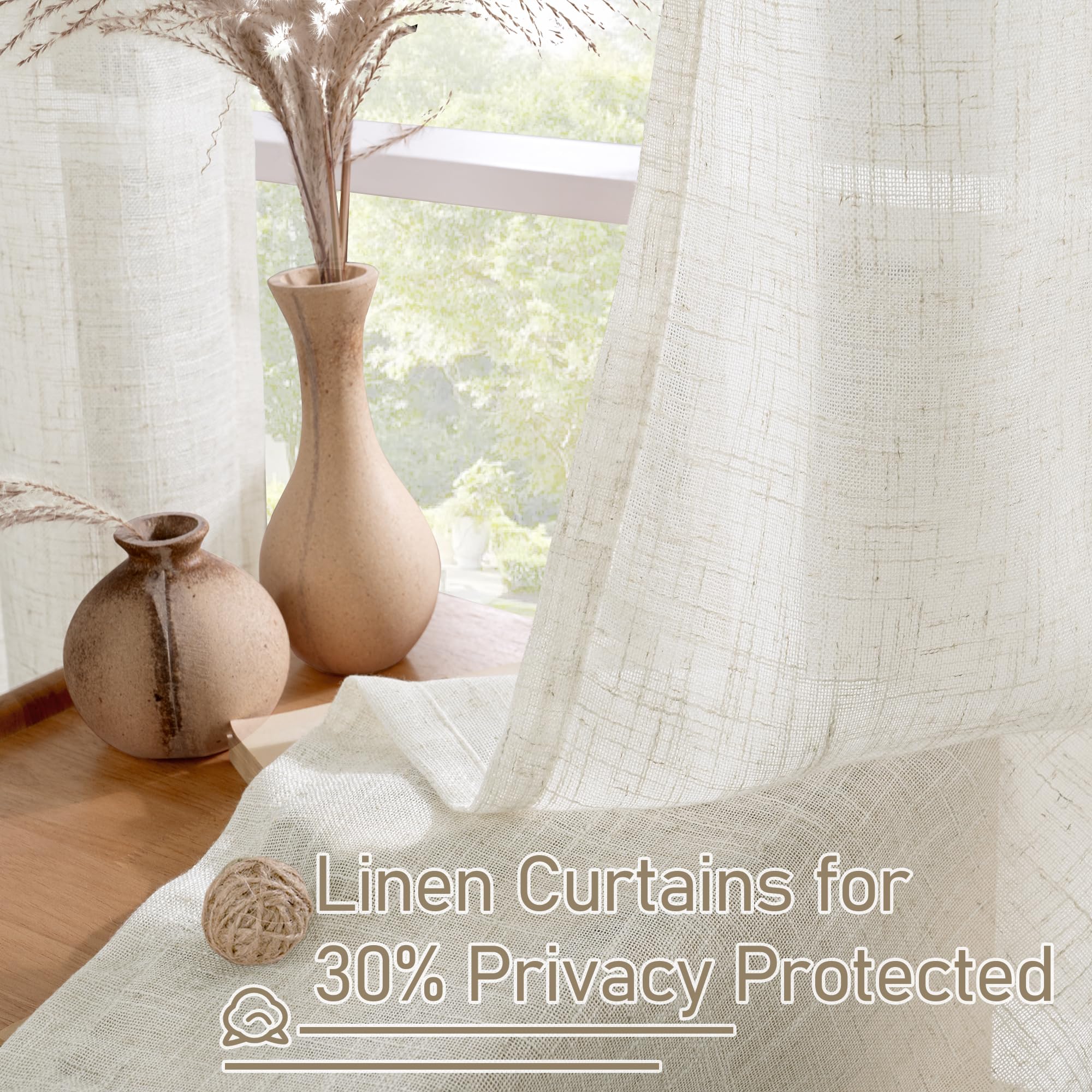 LAMIT living room setup with curtains diffusing daylight softly
