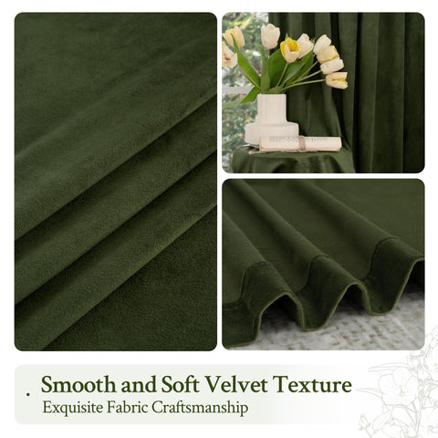 LAMIT velvet curtains reduce exterior noise for a quieter space