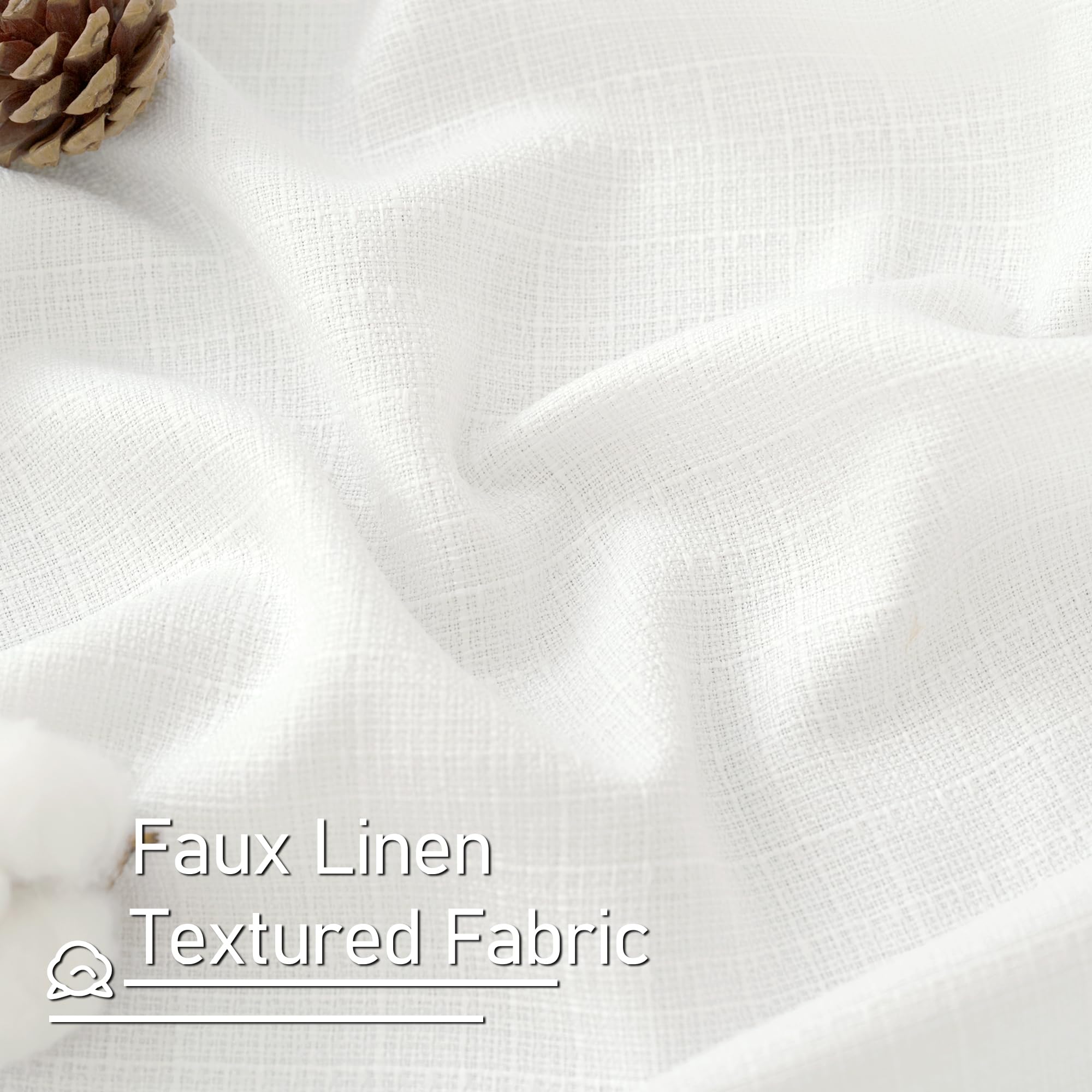 LAMIT Linen curtains provide privacy while softly filtering daylight in a living area.