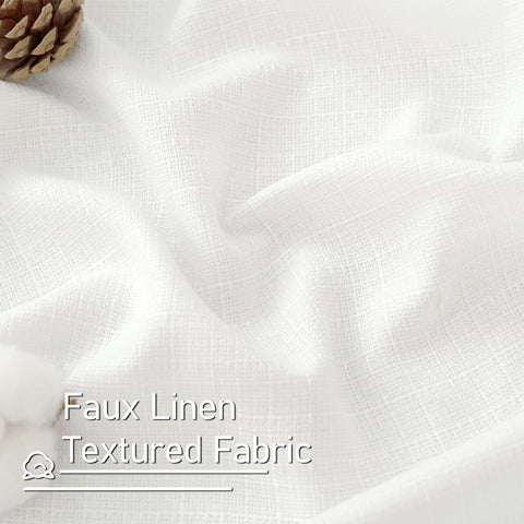 LAMIT Linen curtains provide privacy while softly filtering daylight in a living area.