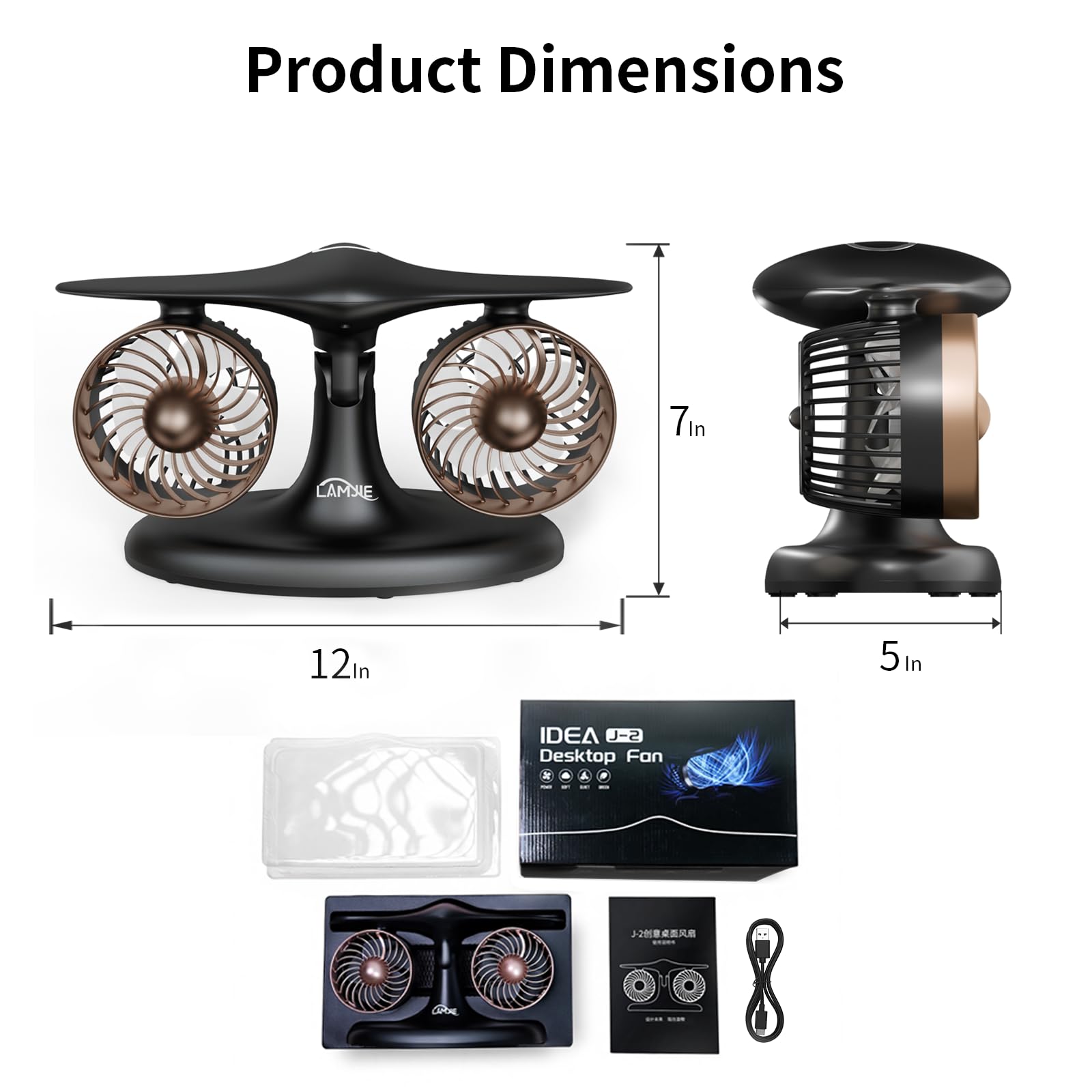 LAMJIE cordless portability for travel, home, or office use.