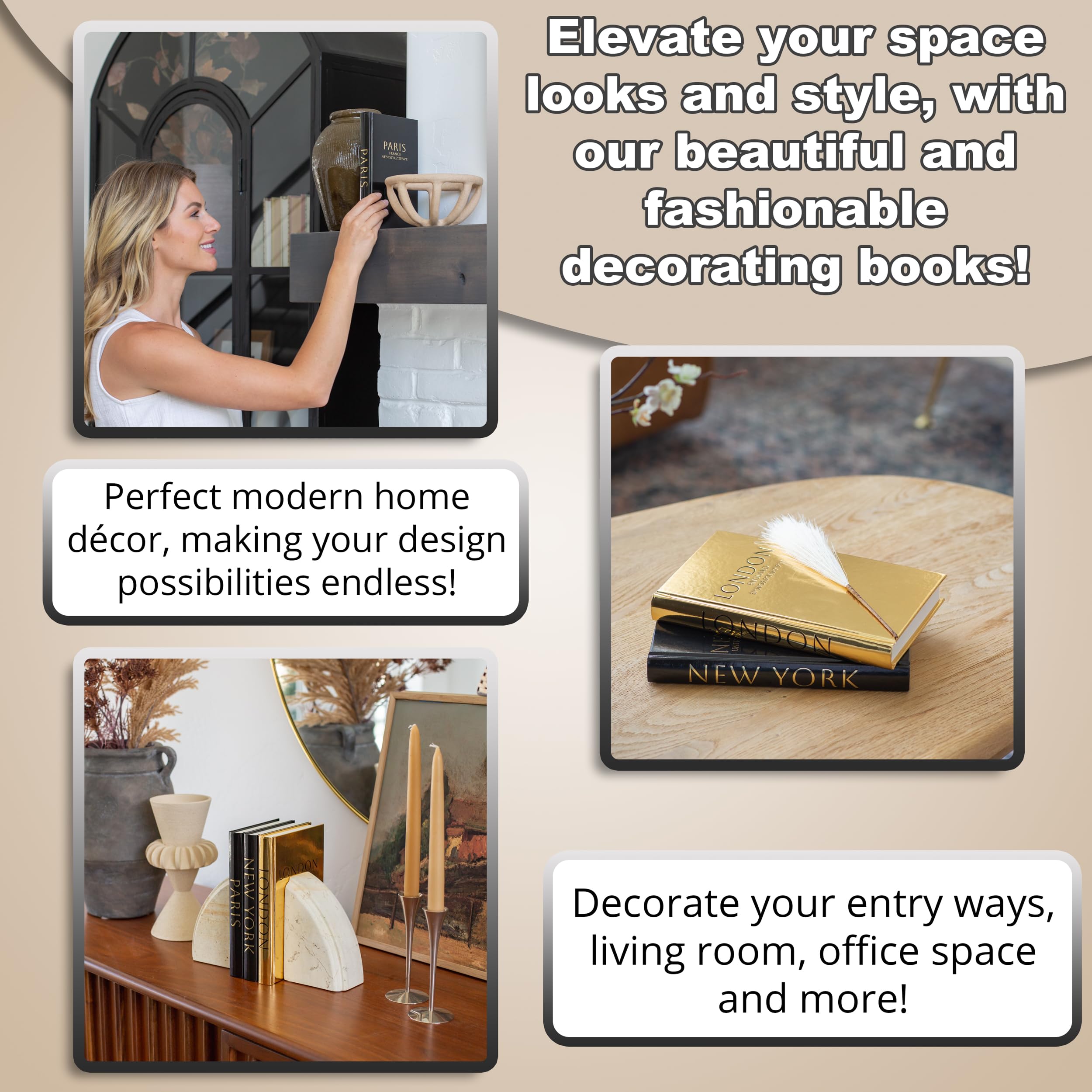 Lamour Home Decor gift-ready set makes a stylish present for design lovers.