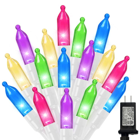 LAMPHOME pastel easter lights 32.5ft on a tree for festive color