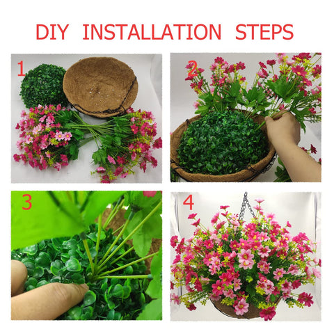 Lamsze silk daisy flowers offer year round color without fading.
