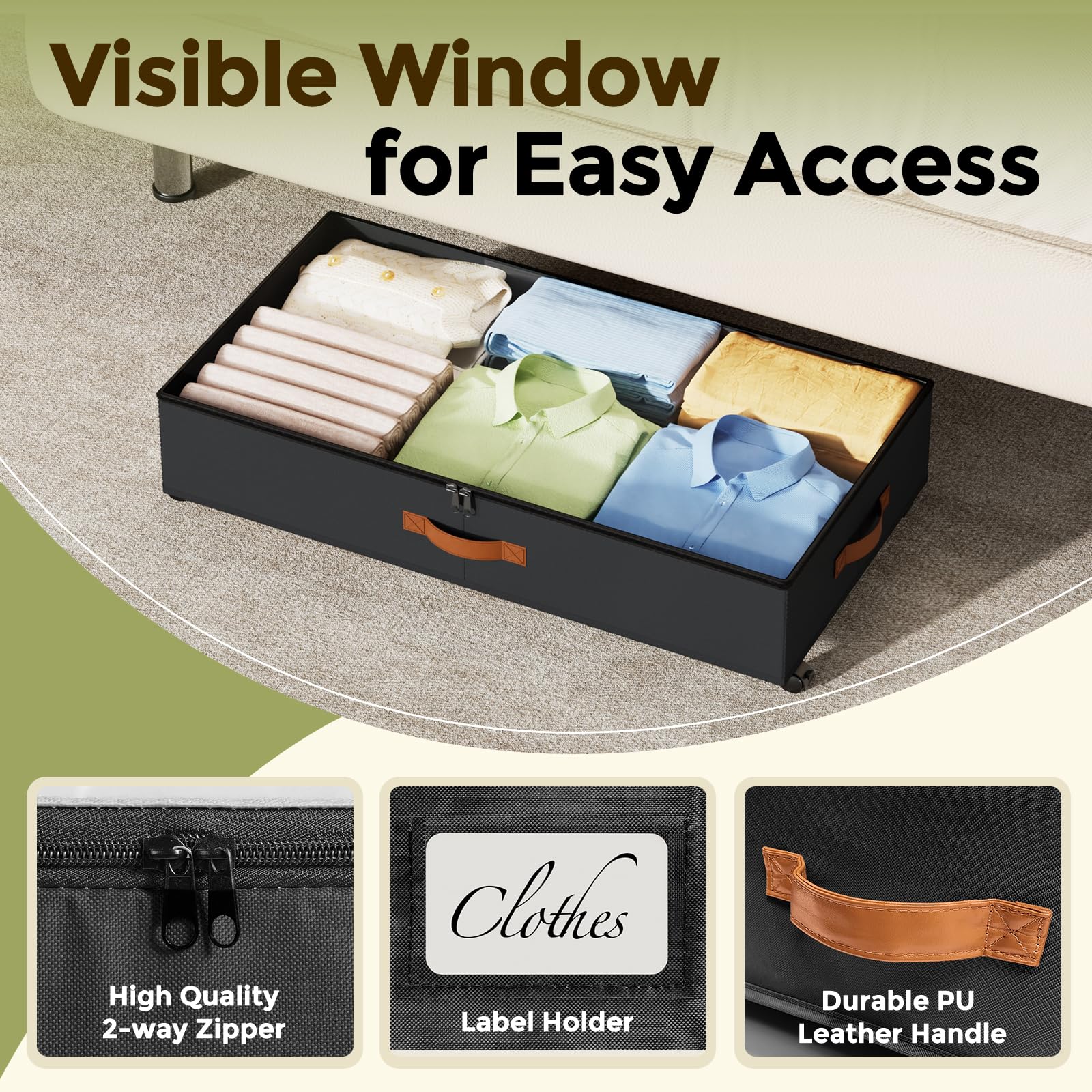 LAMU labeled compartments help categorize belongings at a glance.