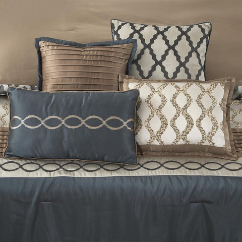 LANCO Modern Lifestyle euro shams 26x26 to enhance layered bed decor.