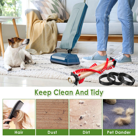 Landhoow kit in use on an office vacuum for efficient dust pickup