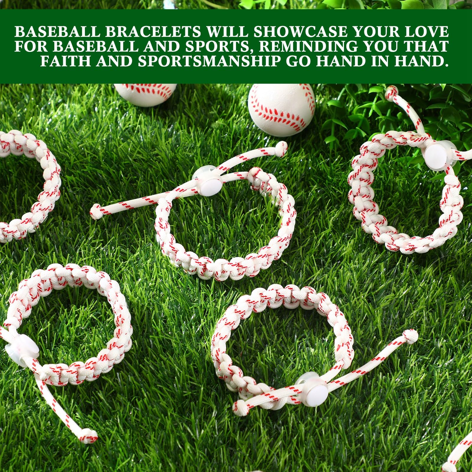 Landical white red pattern bracelet emphasizing sporty lifestyle