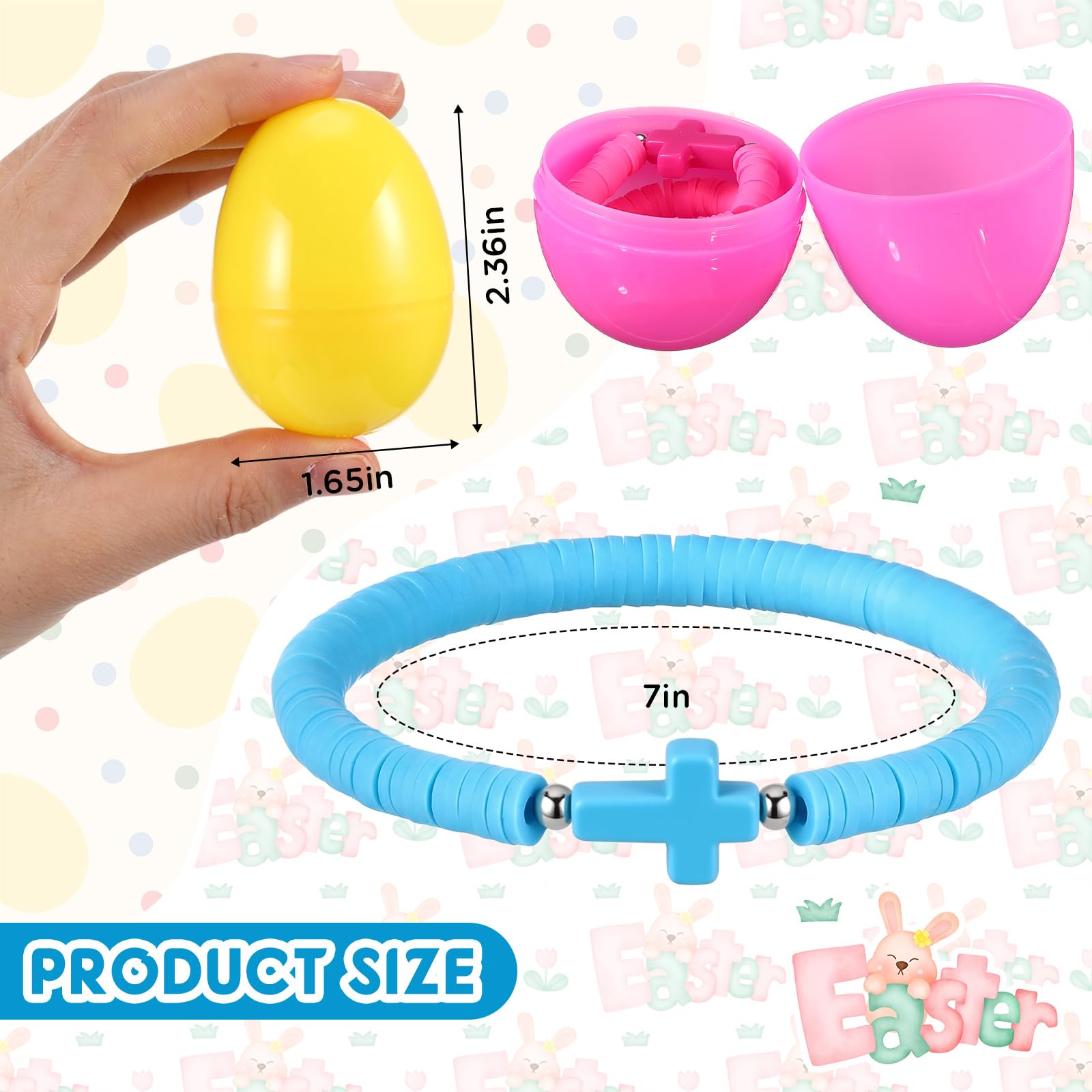 Landical cross bracelets close-up, vibrant colors for kid-friendly Easter crafts.