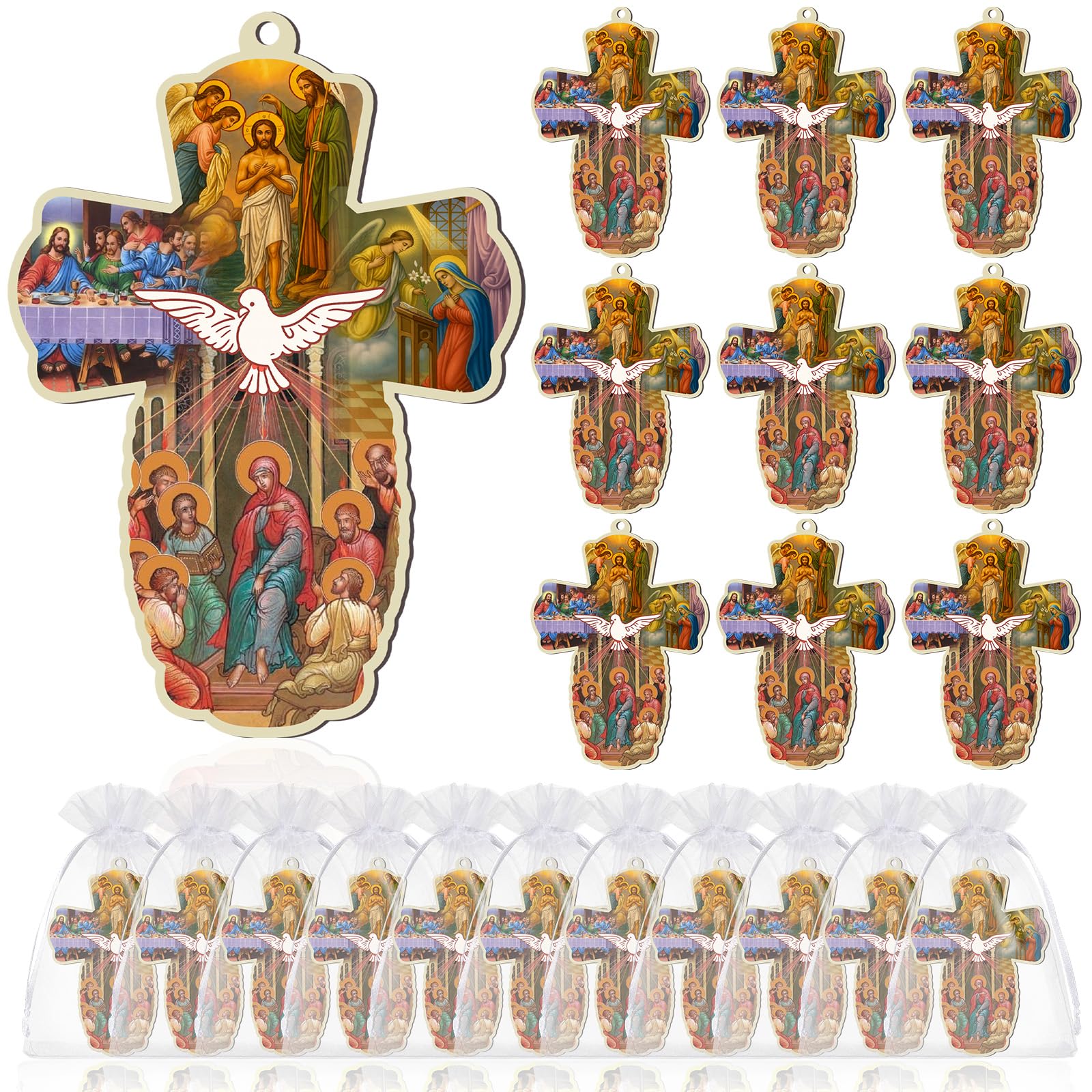 Landical Holy Spirit Dove cross wall decor for spiritual ambiance.