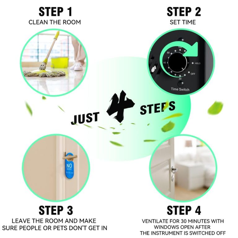 LANDNOR basement setup showcasing odor treatment in a larger space