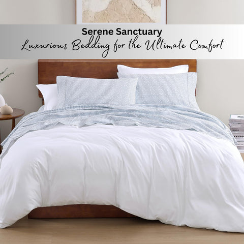 Lane Linen 4-piece set displayed on bed for complete upgrade.