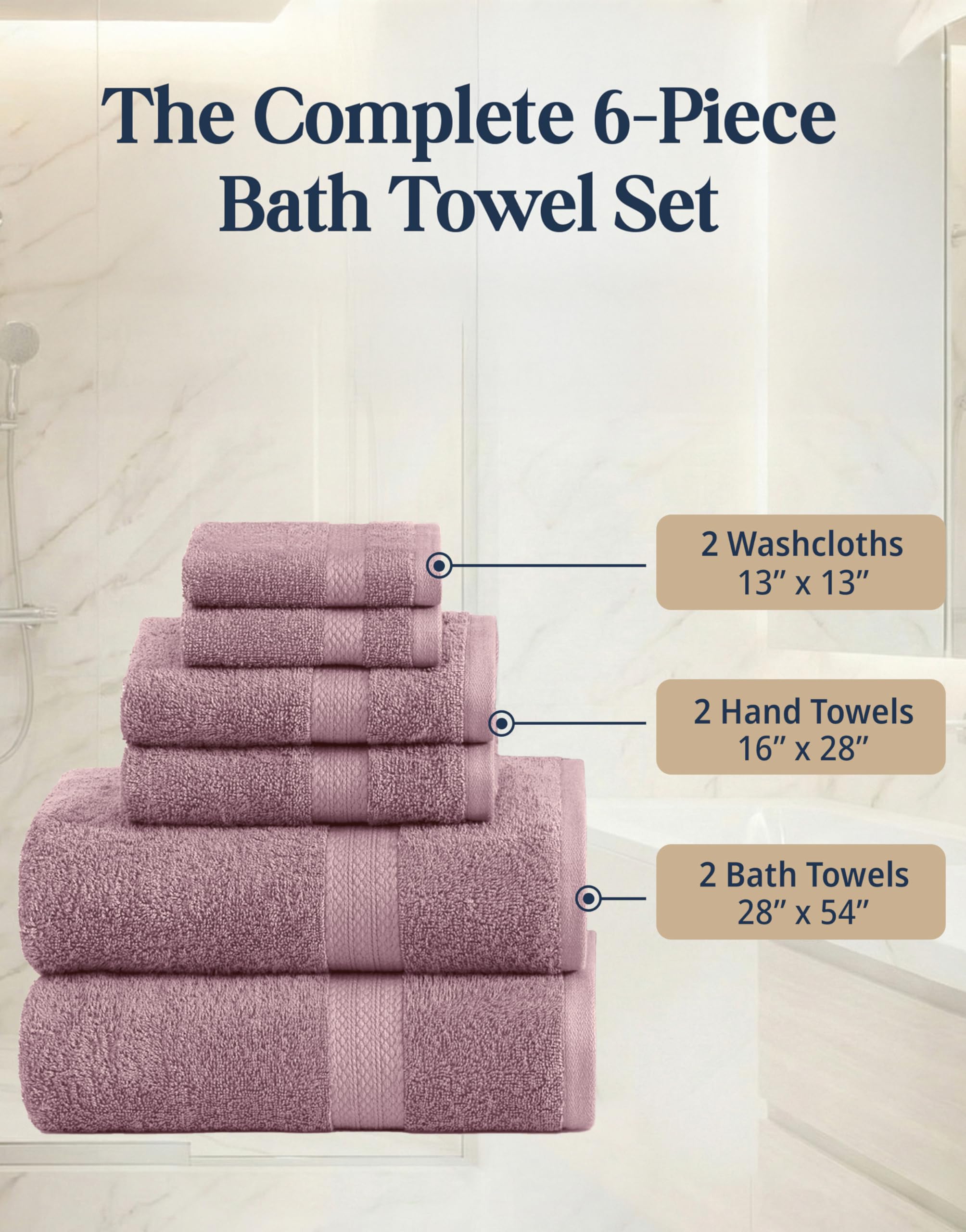 Lane Linen absorbent bath towel in use after shower.