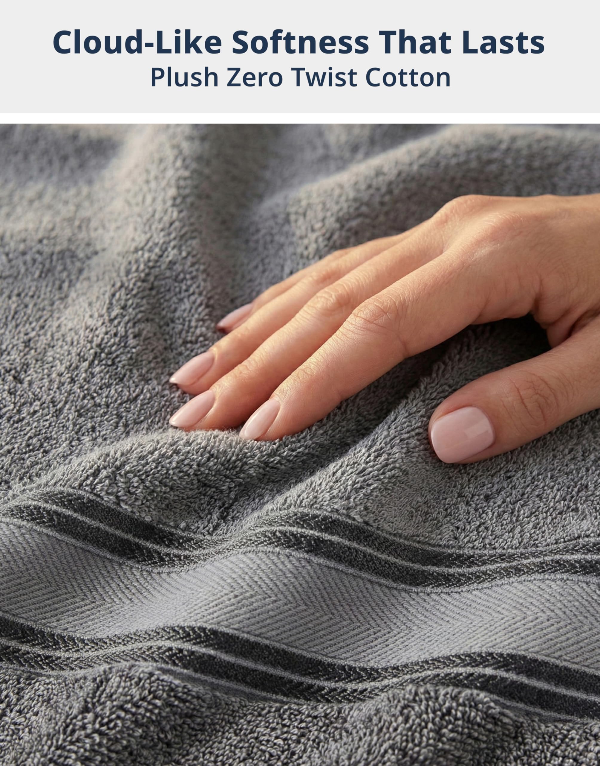 LANE LINEN bath towel 28x54 with spa-like finish for luxurious drying.