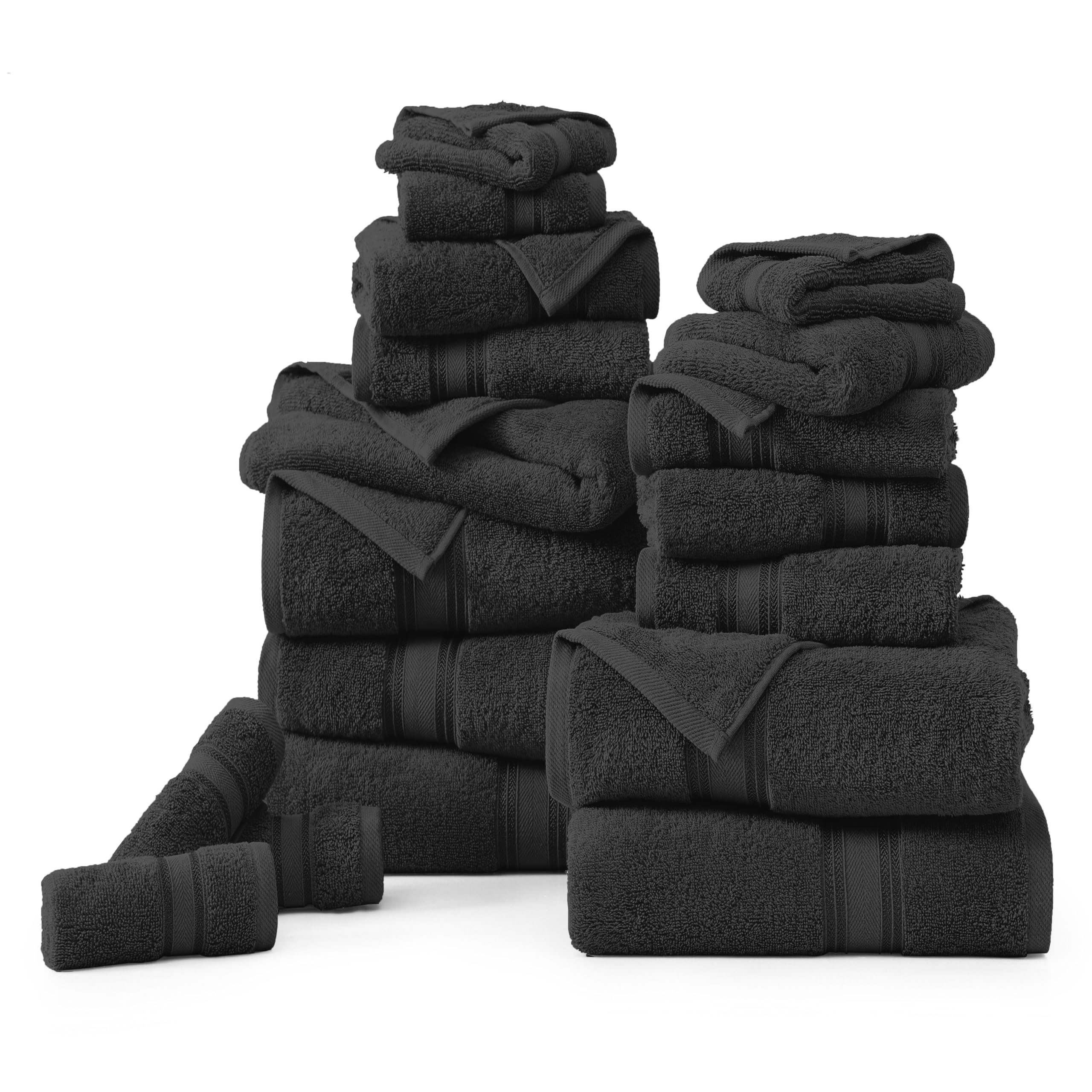 Lane Linen bath towel 28x54 size shown for full-body coverage
