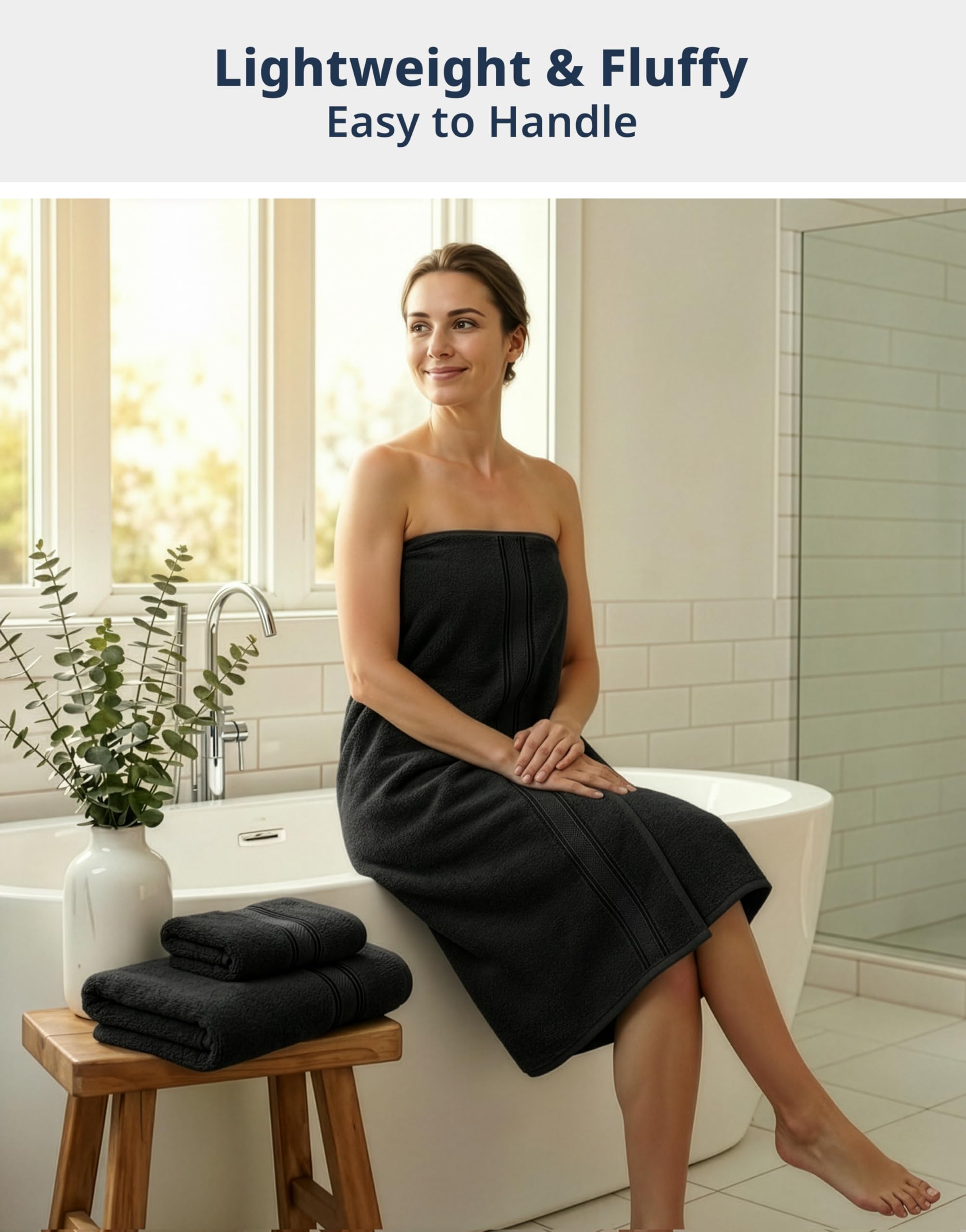 Lane Linen bath towels 28x54 soft absorbent for daily luxury