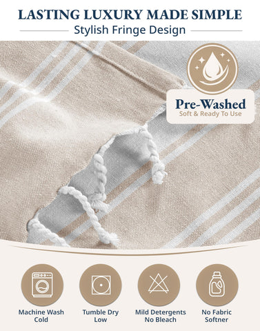 Lane Linen gift-quality towel with spa-soft feel and durability