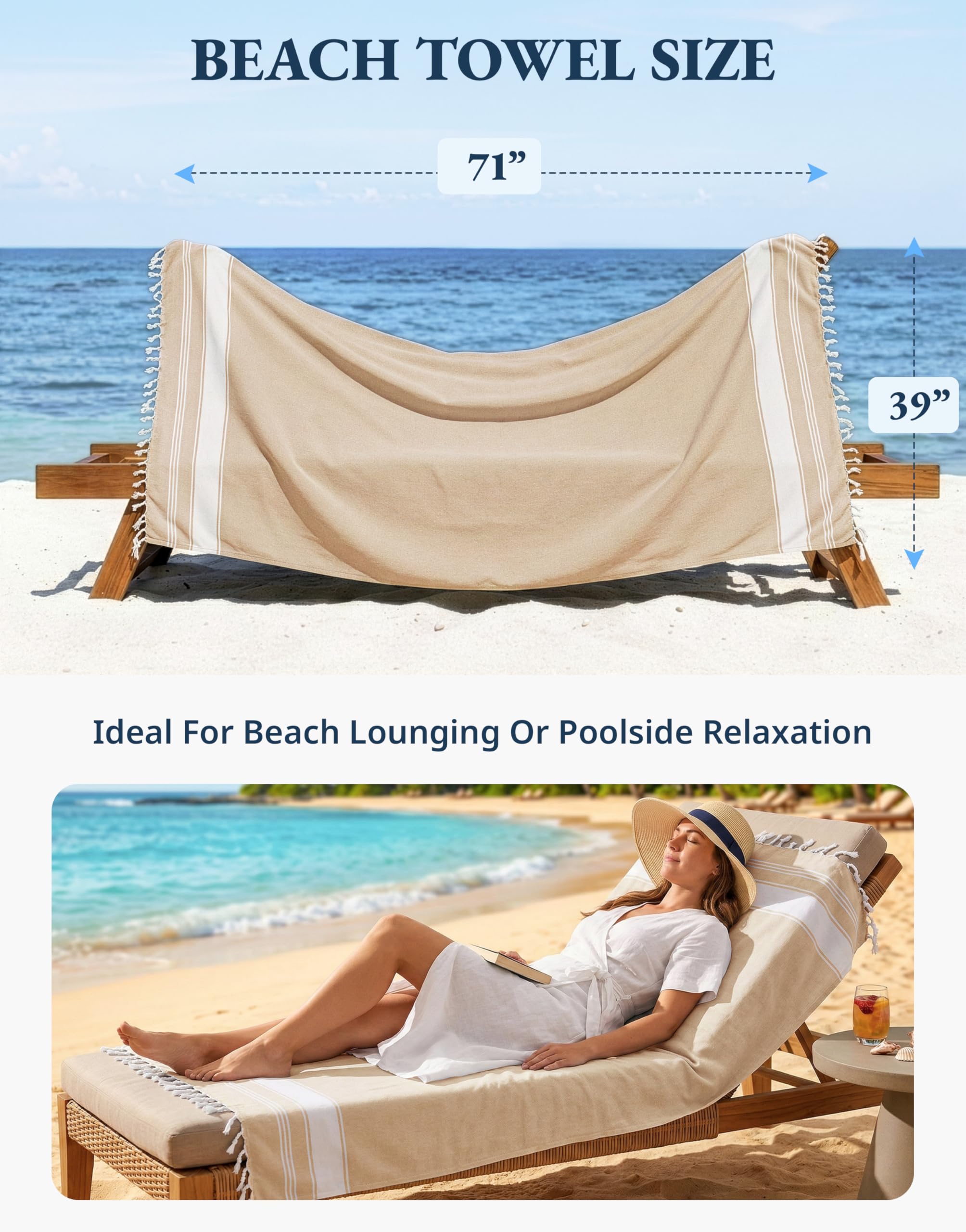 Lane Linen multipurpose towel doubles as sarong, yoga mat, or picnic blanket