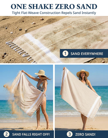 Lane Linen pre-washed towel offers soft hand feel from first use