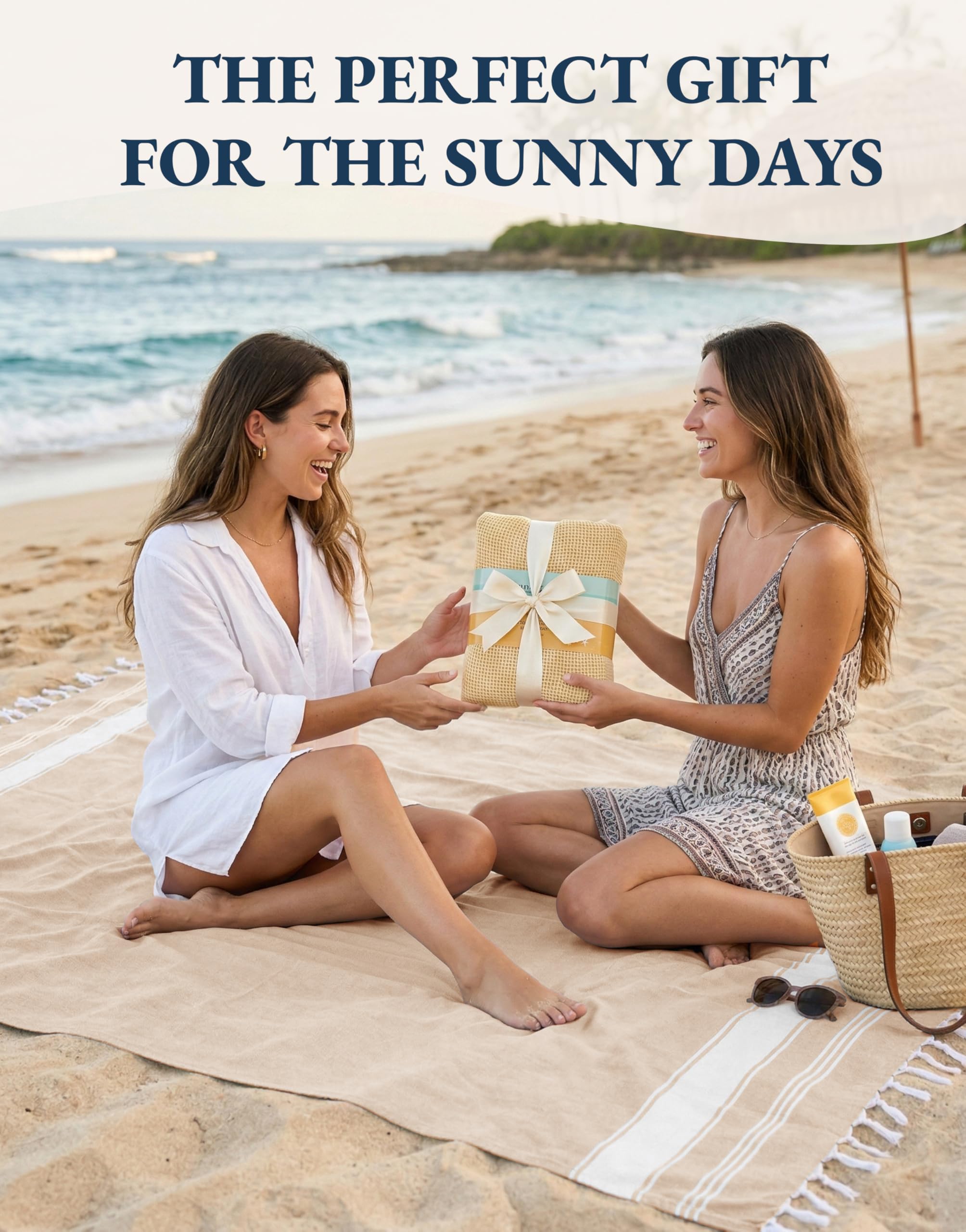 Lane Linen travel-ready towel suited for summer activities and beach days