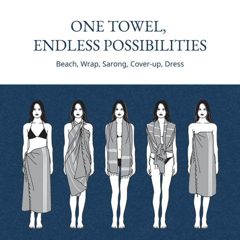 Lane Linen fast-dry towel used after swimming outdoors