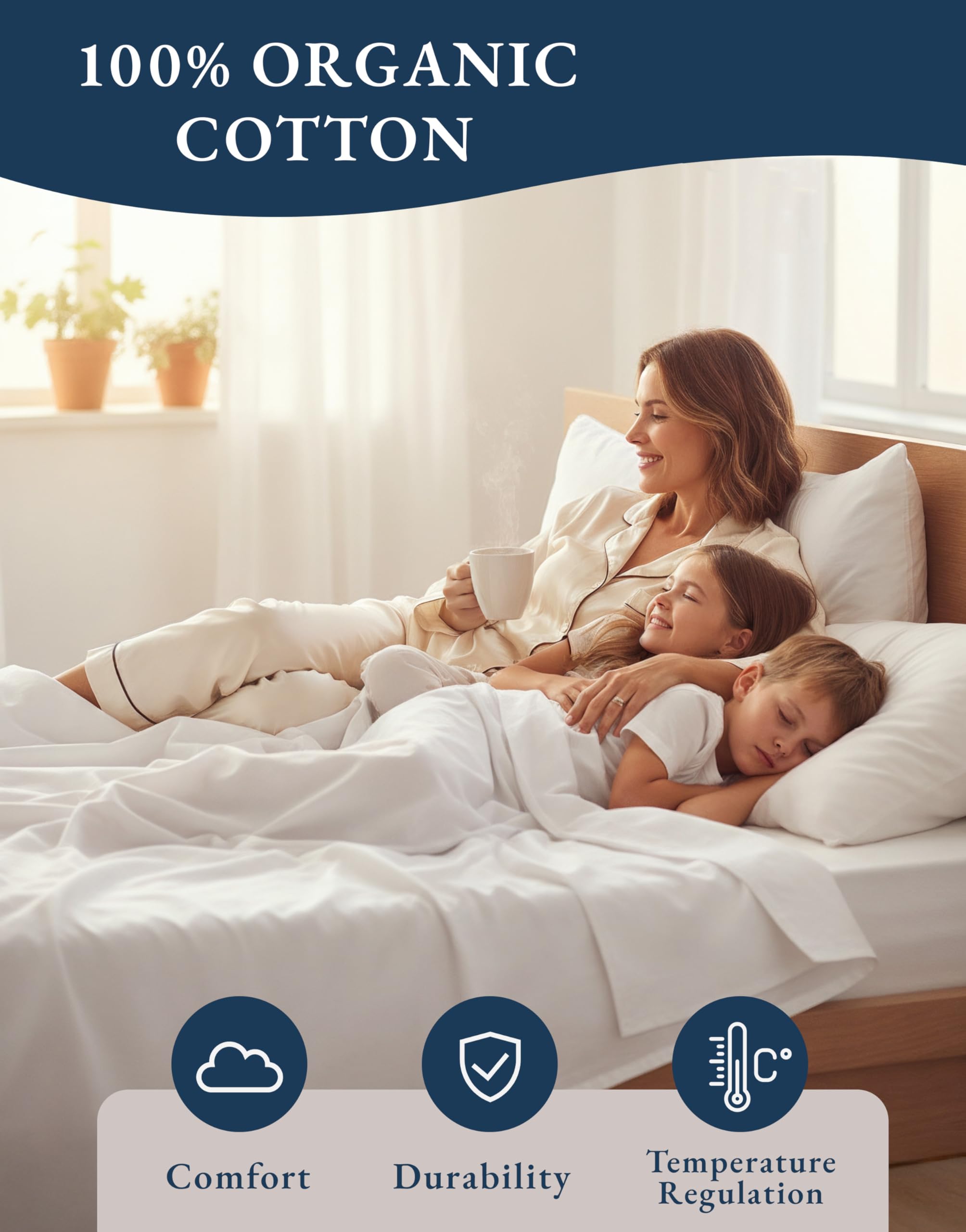 Lane Linen breathable cooling fabric promotes year-round comfort