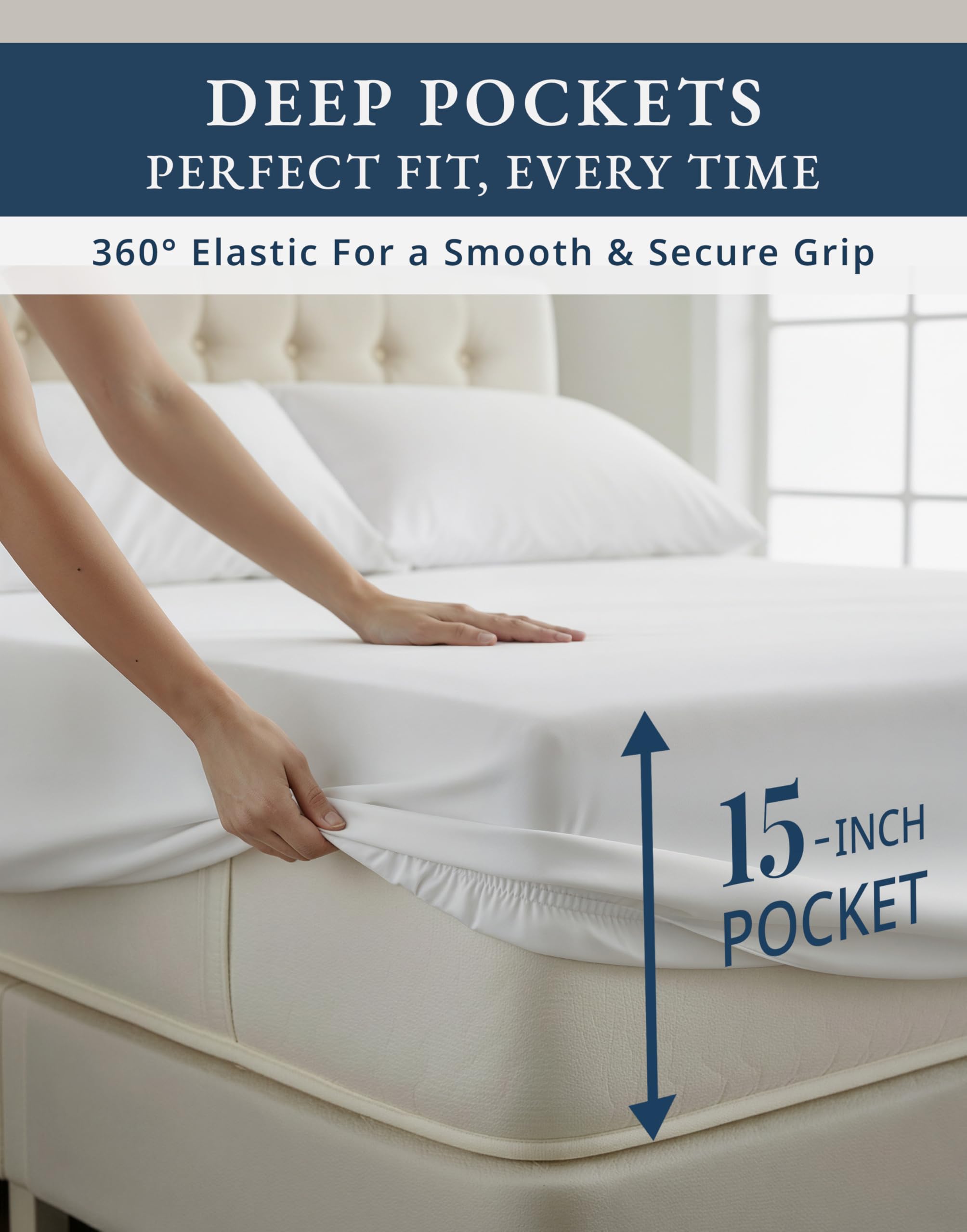 Lane Linen breathable cooling fabric helps regulate nighttime comfort.