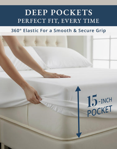 Lane Linen breathable cooling fabric helps regulate nighttime comfort.