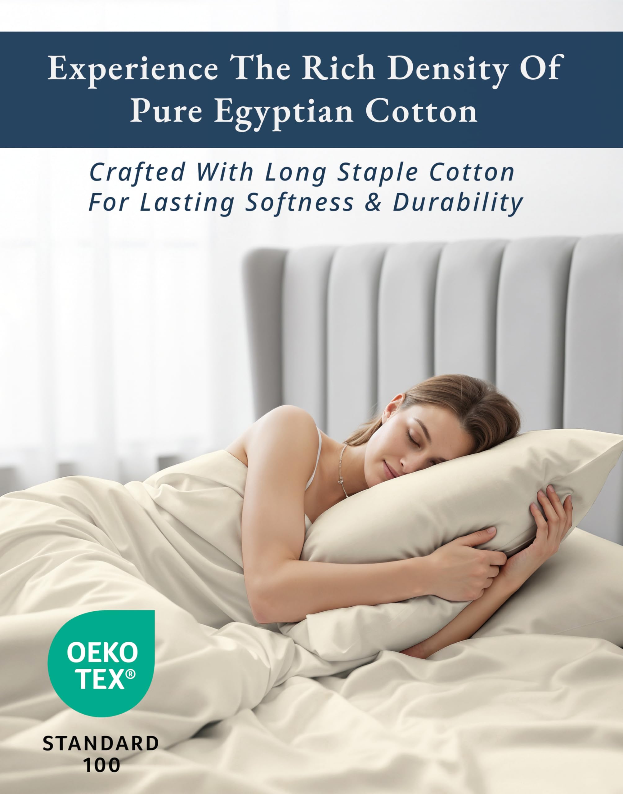 Lane Linen breathable cooling sheets maintain a comfortable sleep surface.