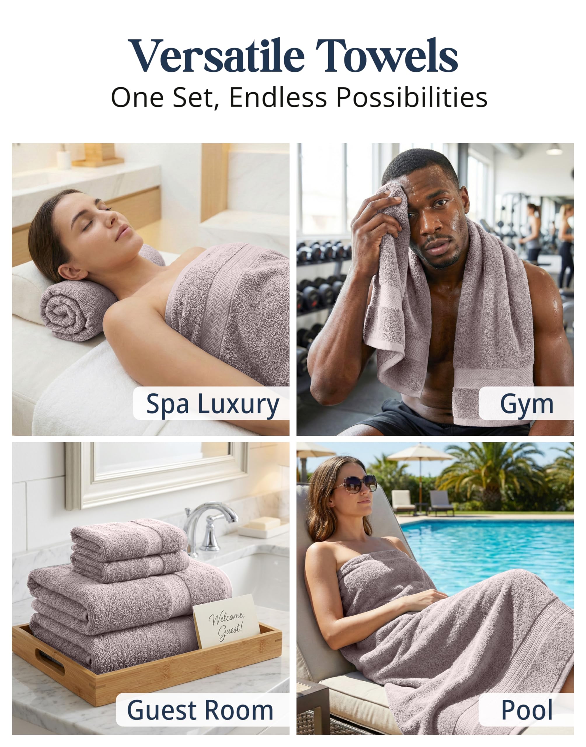 Lane Linen care instructions card illustrating easy care steps