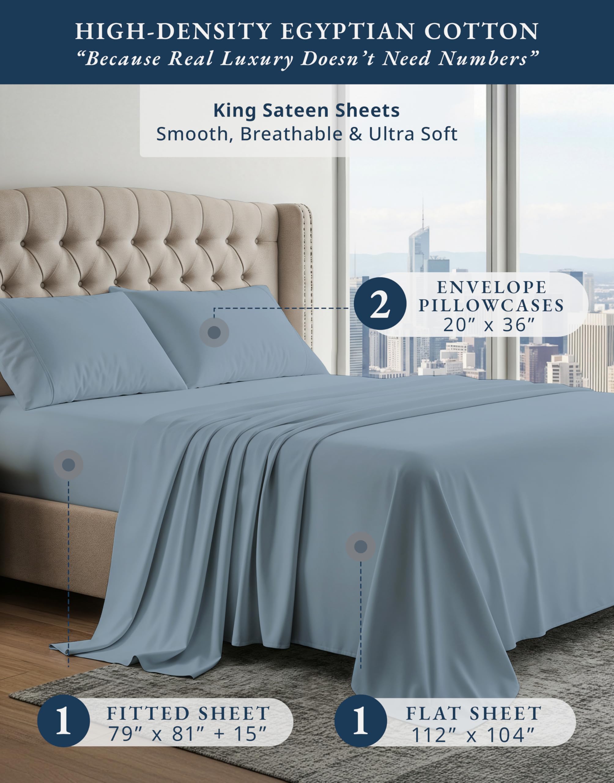 Lane Linen close-up of Egyptian cotton fabric showing softness and durability.