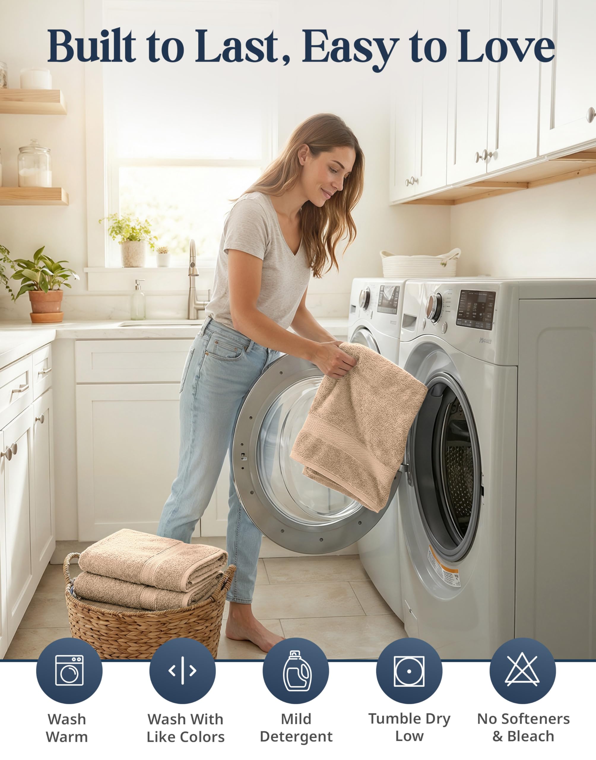 Lane Linen color palette with over 20 hues for coordinated bathrooms