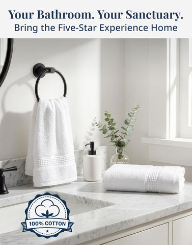 LANE LINEN colorfast white towels maintain softness wash after wash