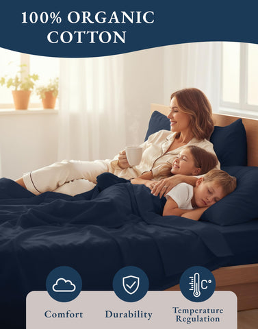 LANE LINEN deep-pocket 8-15in detail for snug mattress fit.