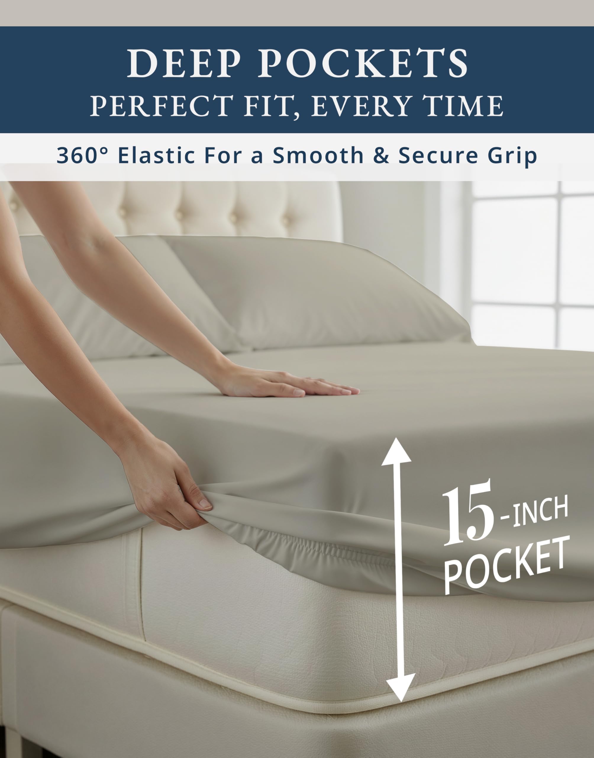 Lane Linen easy care sheets are machine washable and durable