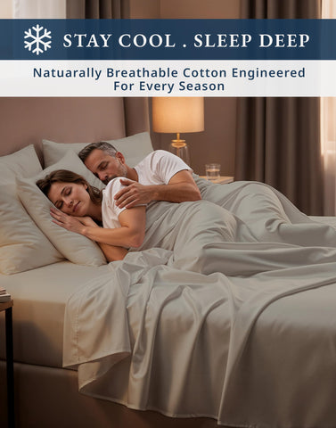 Lane Linen easy-care sheets suitable for cold wash and low heat dry.