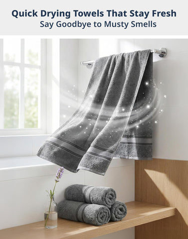 Lane Linen fast-drying towels stay soft even after air-drying.