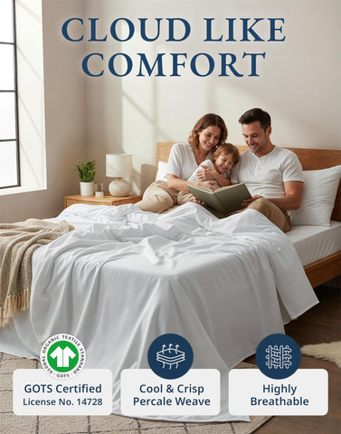 Lane Linen fitted sheet 54x75 with 8-15 inch pocket stays securely in place.