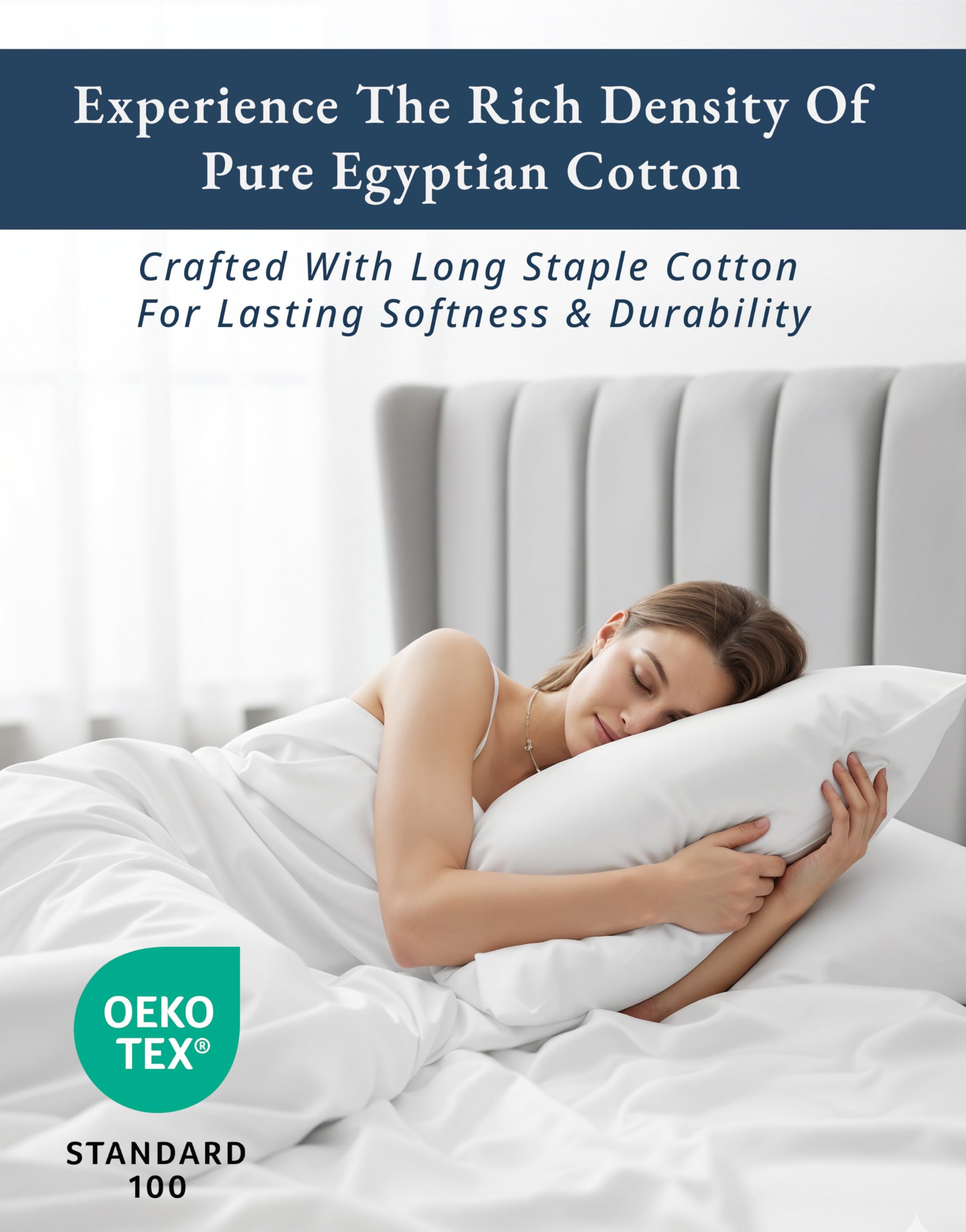Lane Linen flat sheet 108x108 for generous coverage.