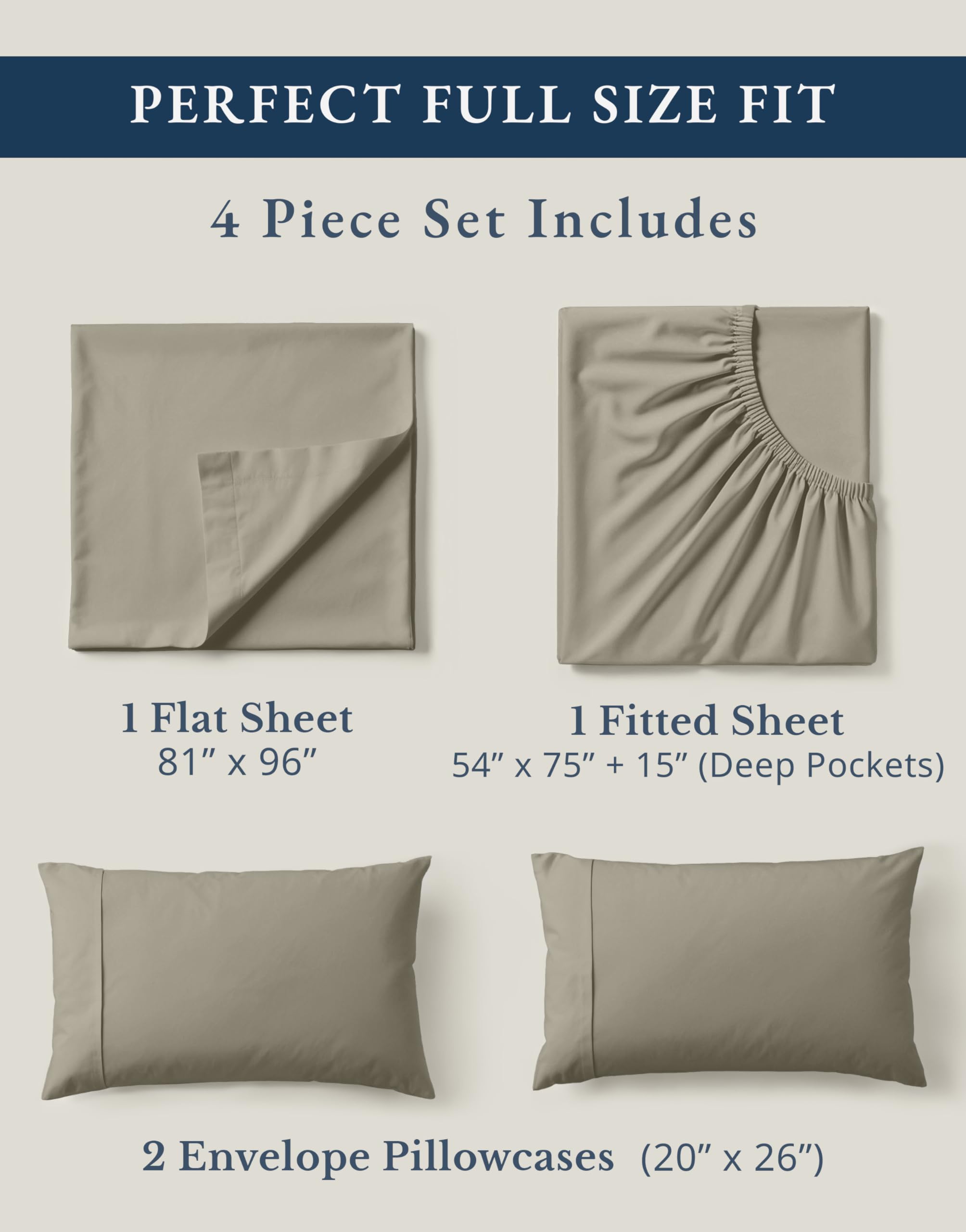 Lane Linen flat sheet 81x96 offers ample top-sheet coverage and smooth edges.