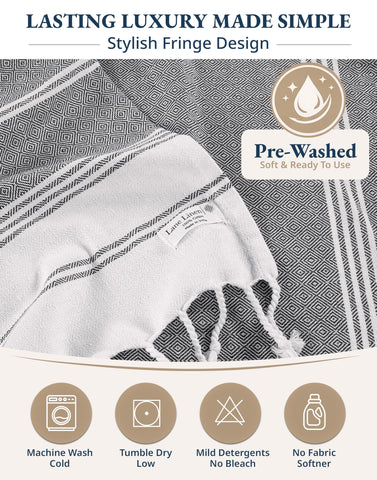 Lane Linen gift-worthy beach towel set suited for gifting
