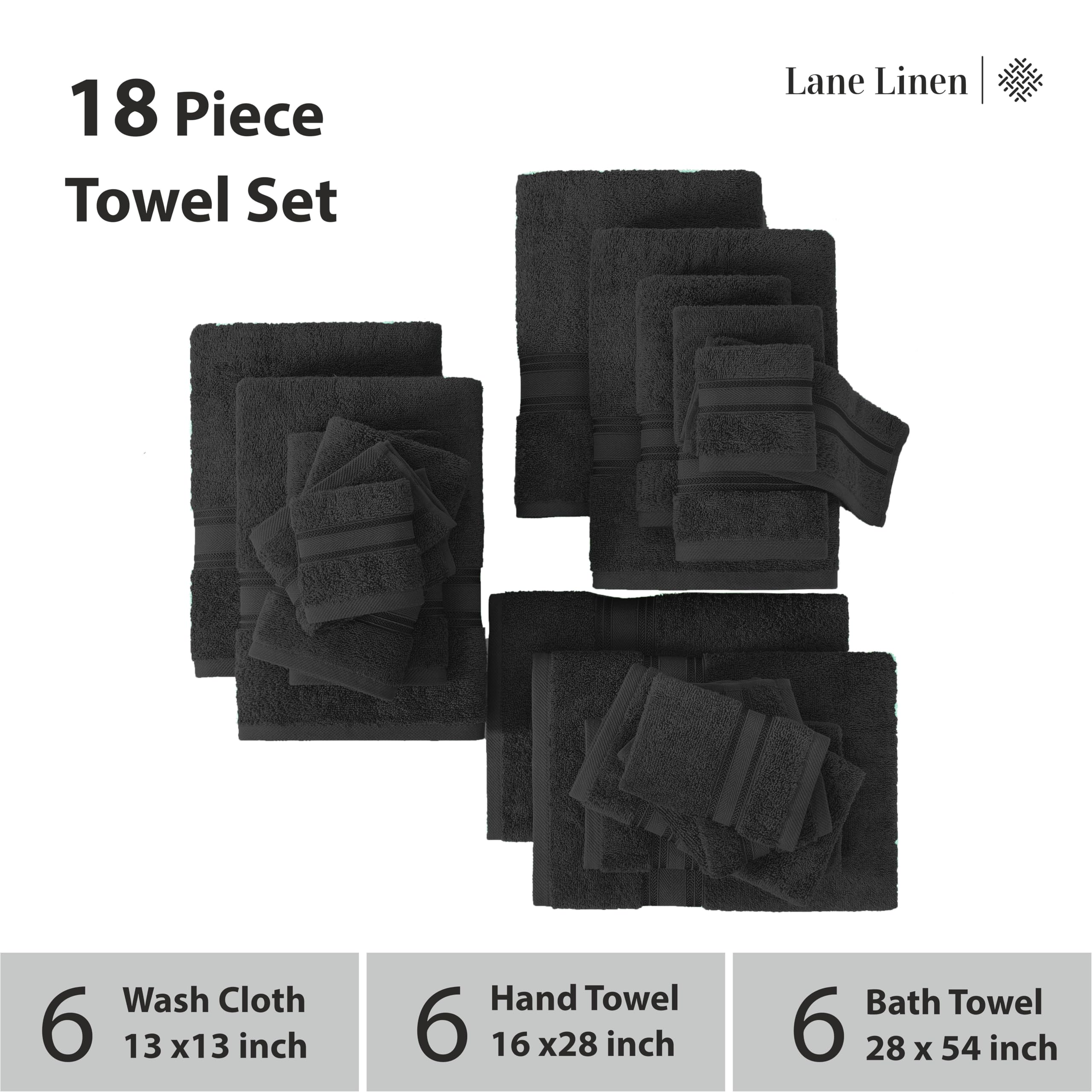 Lane Linen hand towel 16x28 in-use near sink highlighting soft texture