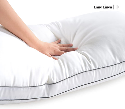 Lane Linen King Pillow 2-Pack vacuum-sealed packaging ready to fluff.