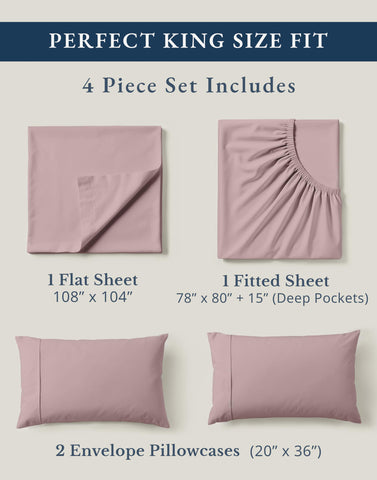 Lane Linen king pillowcases 20 by 36 inches, soft and durable night-time essentials.